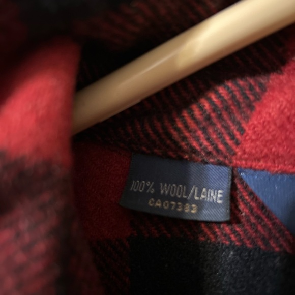 Ralph Lauren man’s red black plaid wool jacket, XL/TG - Picture 5 of 7